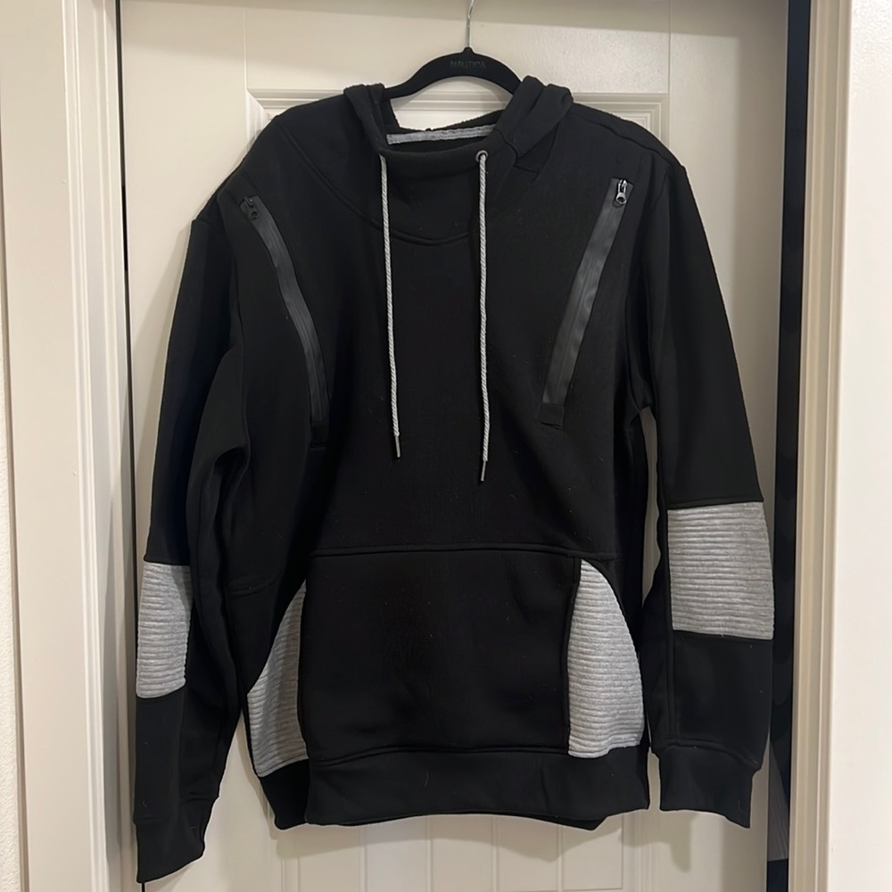 amongst others-Brand black sweater, material fleece style great for walking.